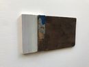 margins of brown and blue 18x9cm