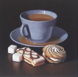 blue teacup with mr kipling cakes 2 (sold)