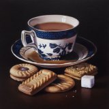 old willow teacup and biscuits (sold)