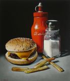 burger and fries (sold)