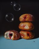 jam doughnuts with soap bubbles and ant (sold)