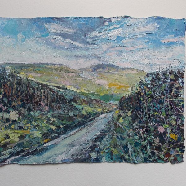 Towards Pilsdon from Mutton Lane.