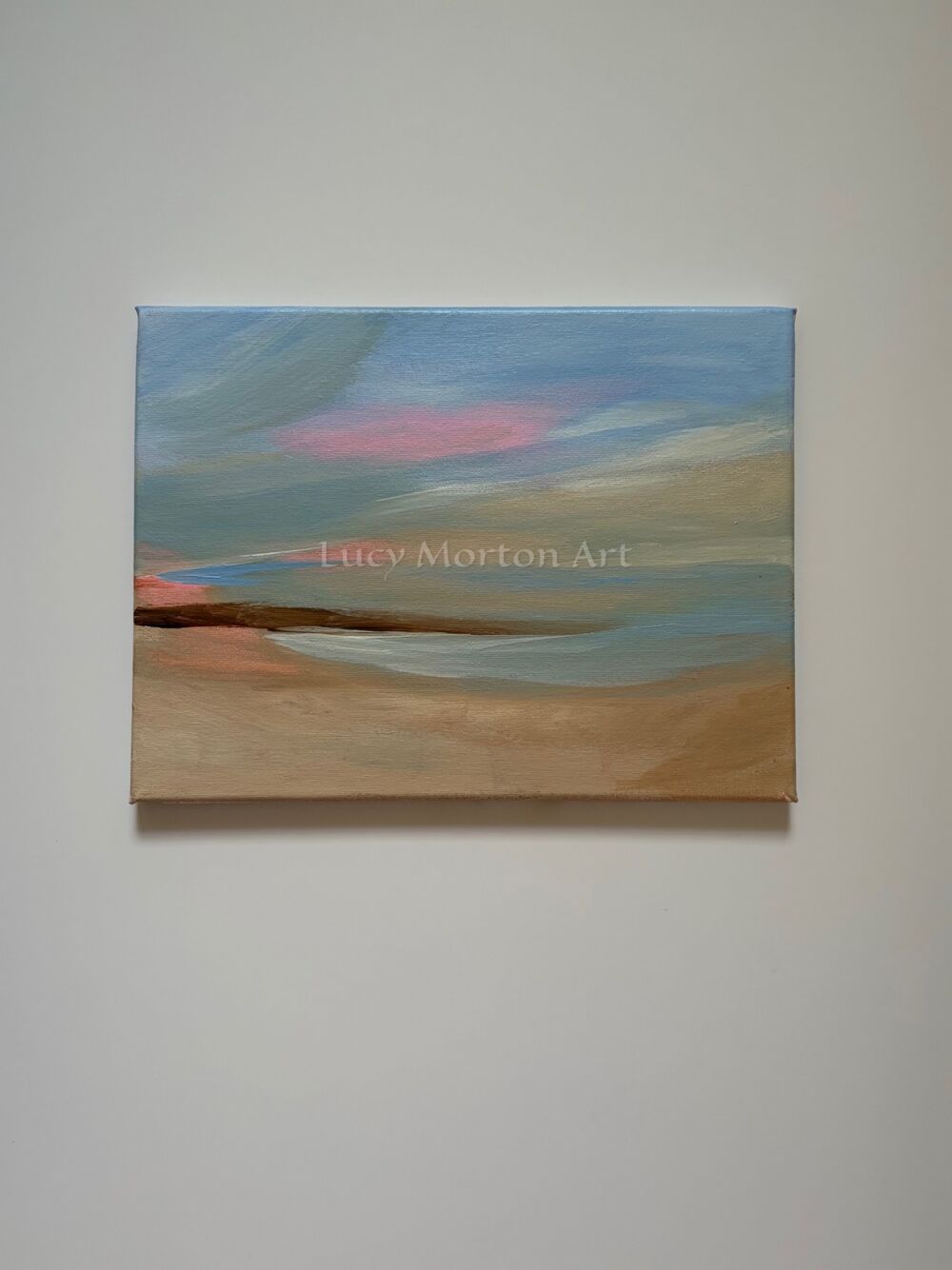"Evening" oil and acrylic on canvas, H24cm x W30cm