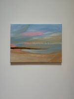 "Evening" oil and acrylic on canvas, H24cm x W30cm