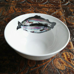 Trout dipping bowl