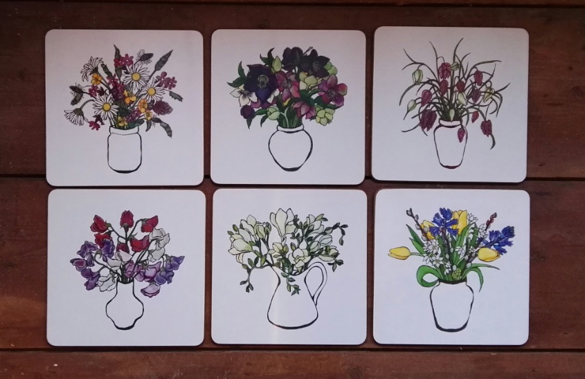 Floral placemat set