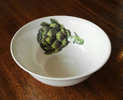 Artichoke dipping bowl