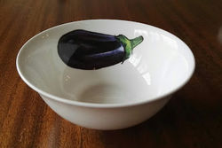 Aubergine dipping bowl