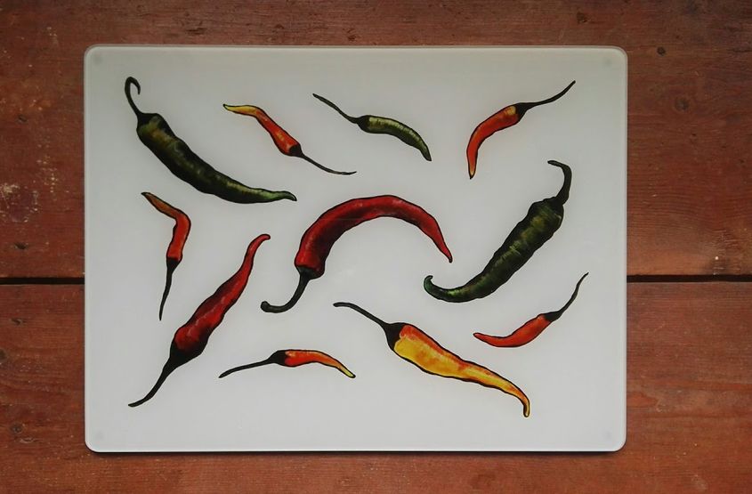 Chillies Glass Worktop Protector