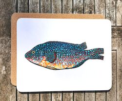 Wrasse large placemat/serving mat