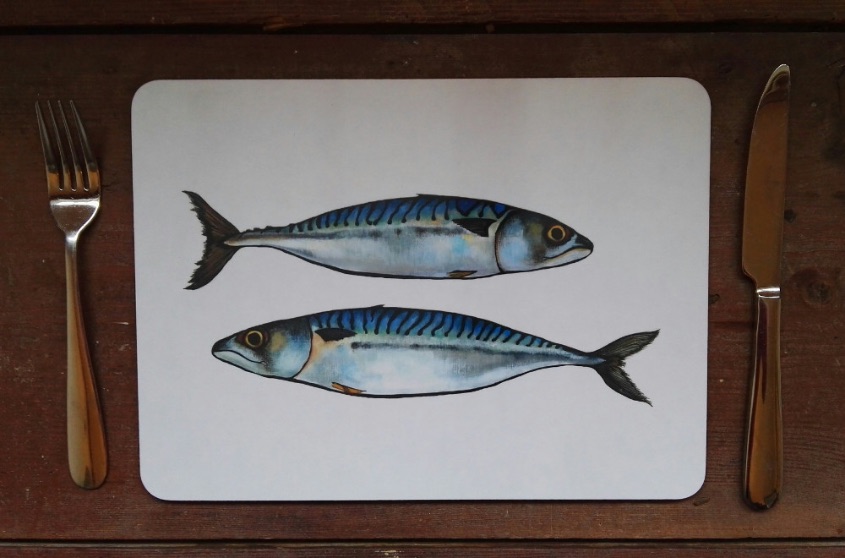 Mackerel placemat