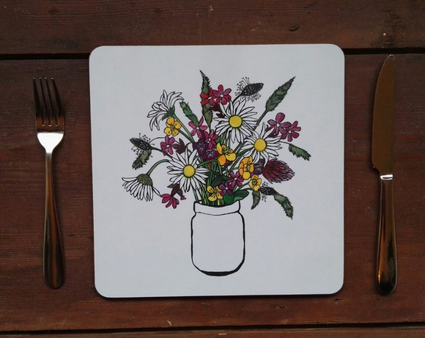 Meadow flowers placemat