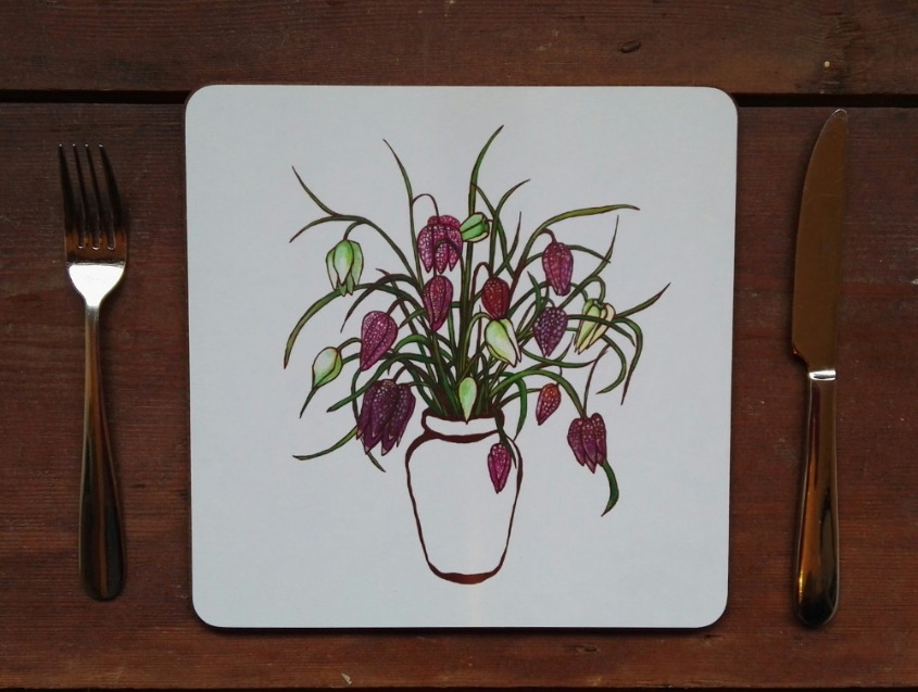 Snakes head fritillary placemat
