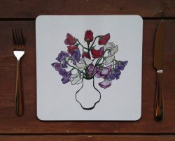 Sweet peas placemat