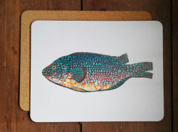 Wrasse large placemat/serving mat