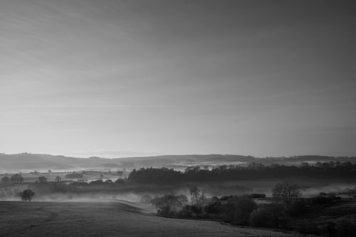 Misty December morning towards Yearsley, 2018