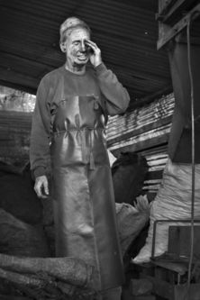 Mr Burn the coal man, Coxwold, May 2014. 2nd ROUND TAYLOR WESSING PHOTOGRAPHIC PORTRAIT PRIZE, National Portrait Gallery, London.