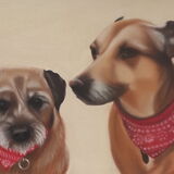 "Woolie and Molly" 13 x 9 in