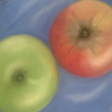 Green and Red Apples 8 x 8 in (in a 10 x 10 in oak frame) £85