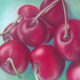Cherries 8 x 8 in (in a 10 x 10 in black frame) £75