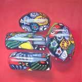 Glass Beads on Red 8 x 8 in (in a 12 x 12 in mount) £70