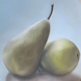 Green Pears 8 x 8 in (in 12 x 12 in mount) £60
