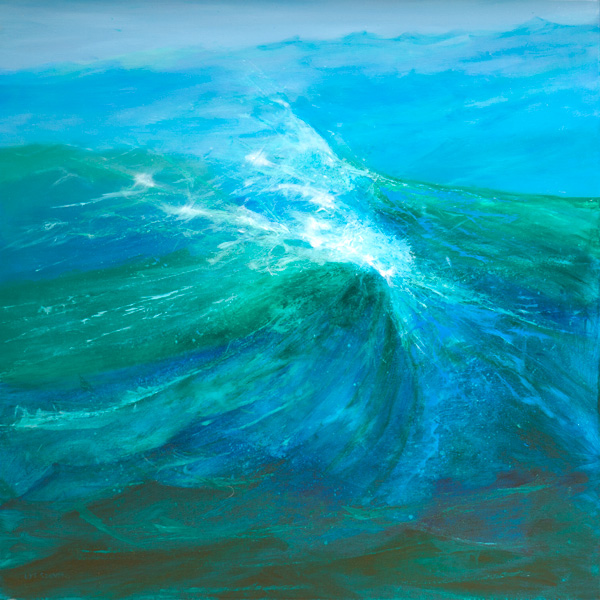 the storm wave rose and foam flew