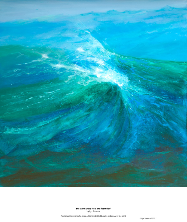 the storm wave rose, and foam flew