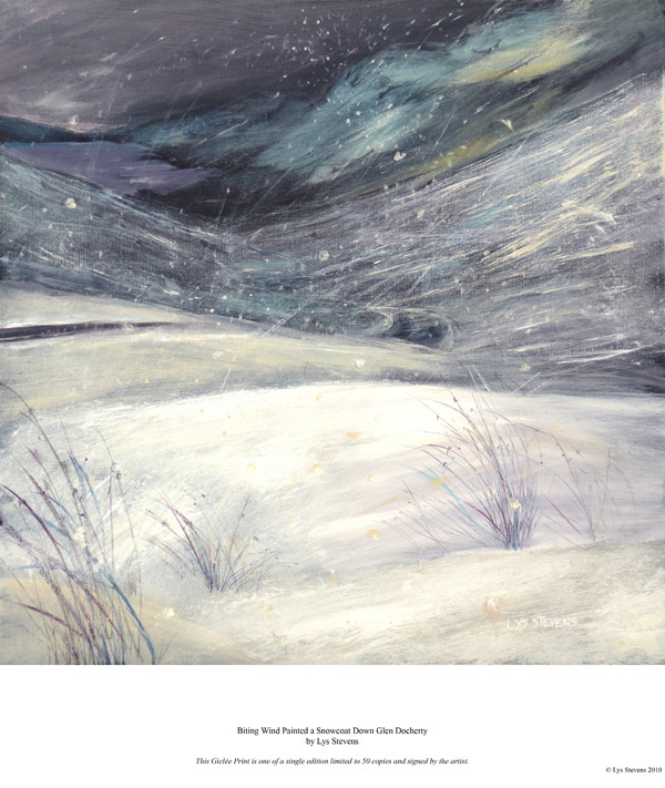 biting wind painted a snowcoat down Glen Docherty