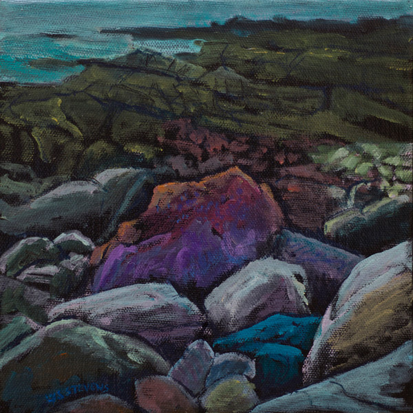 dark rainbow rocks, Mellon Charles