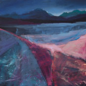 grey rock, crimson rock, Gairloch