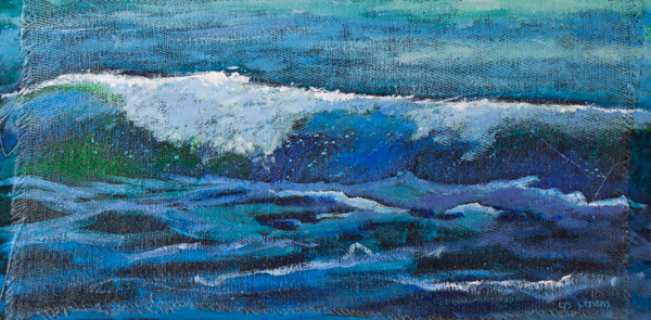 light tipped the wave into the shallows