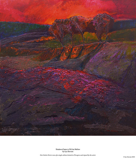 shadows come to fill the hollow PRINT 27x27cms