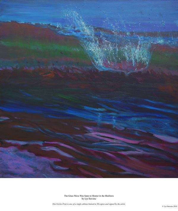 the glass wave was soon to shatter in the shallows