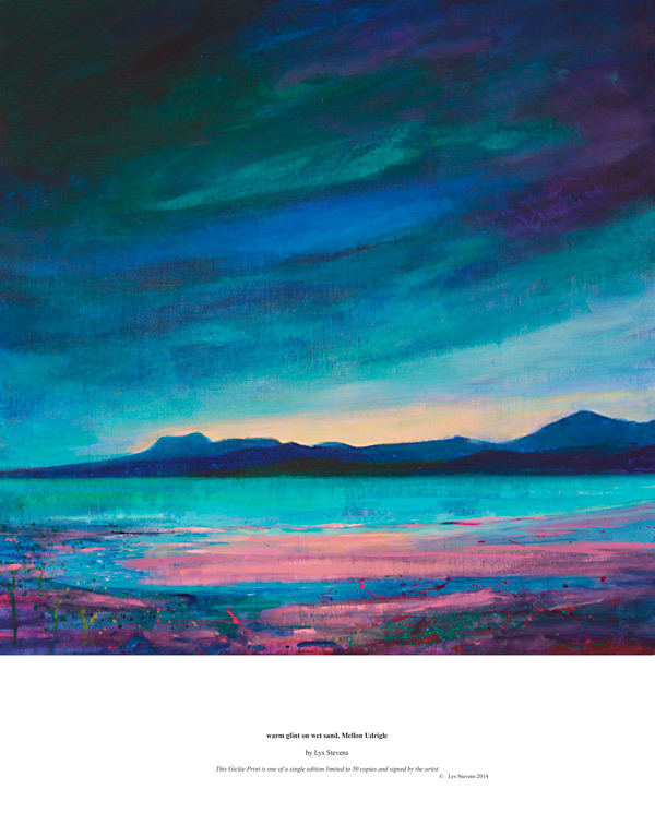 warm glint on wet sand, Mellon Udrigle