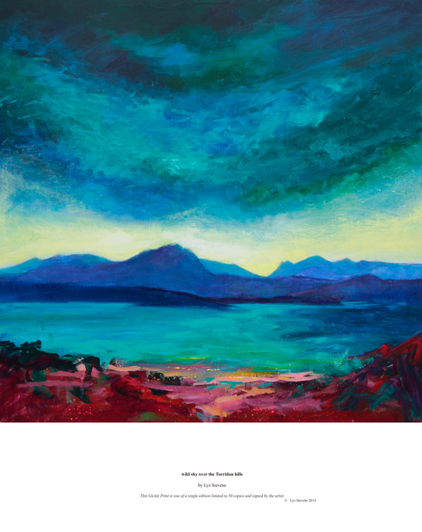 wild sky over the Torridon hills