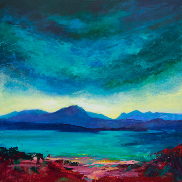 wild sky over the Torridon hills SOLD