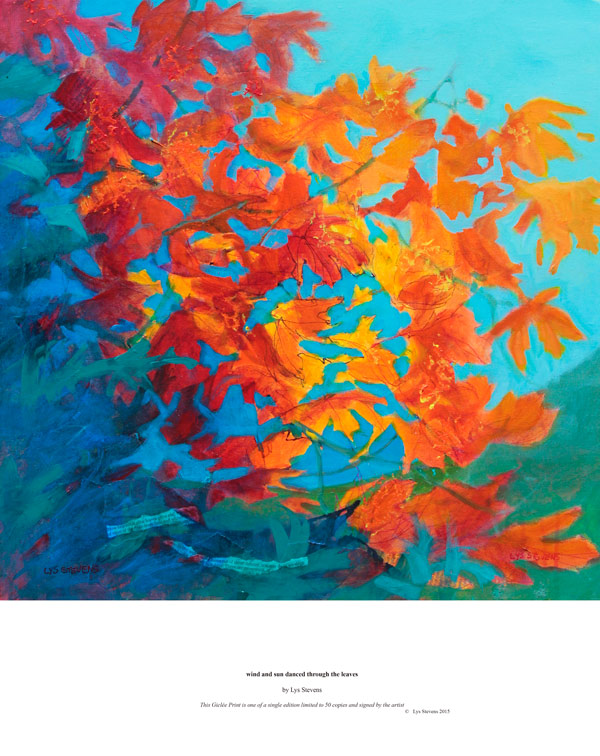 wind and sun danced through the leaves