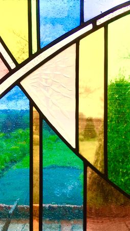 Stained Glass Panel 25 x 40cm