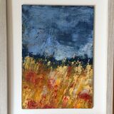 Poppy Field poppy field abstract landscape