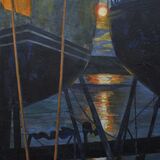 Moonlit Boats Clew Bay