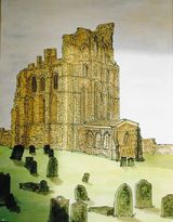 Tynemouth Priory, ink on paper, 40x31 cm, £80, Original.