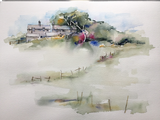 Northumberland Farm. Watercolour. 45x55cms Framed. £90