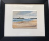 Dunstanburgh Castle 7x5, oil on canvas board, framed behind glass, 14x12”, £90.00