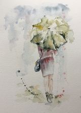 Green umbrella £90 45x55 cm