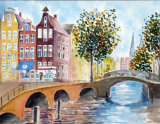 Amsterdam, Watercolour 25 X 19 cm £120