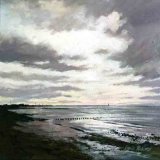Blyth Sunrise 40X40cm Acrylic on canvas £120 SOLD