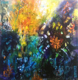 Falling Leaves Mixed Media 50 X 50 cm £100