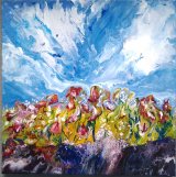 Mountain Cliff Acrylic on Canvas 50 X 50 cm £160 SOLD