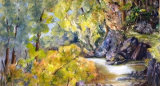On The Way to Rothbury Acrylic 86 X 52 £125